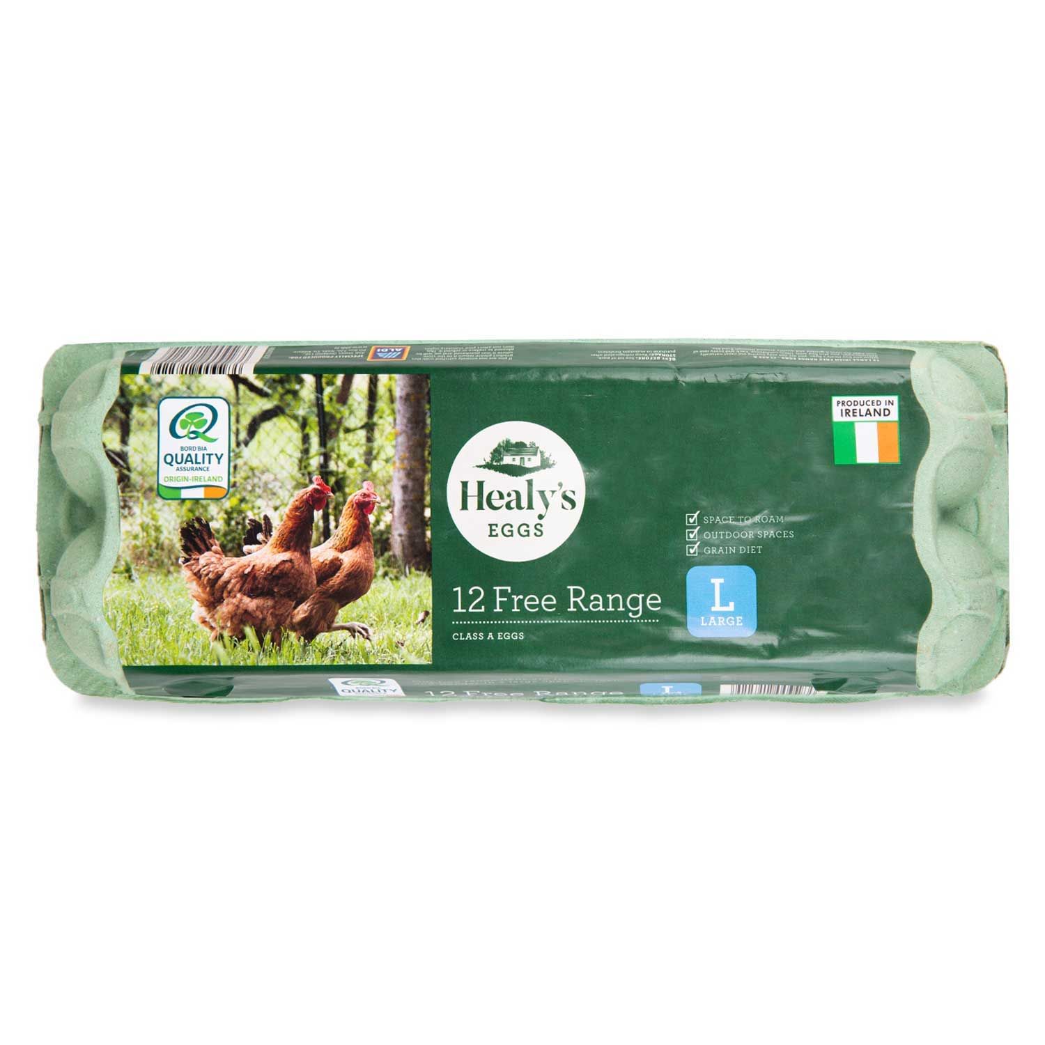 Irish Large Free Range Eggs 12 Pack Healy's Eggs